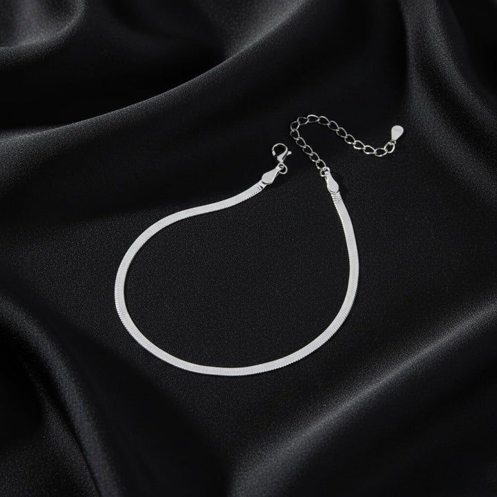 Silver Snake Chain Anklet