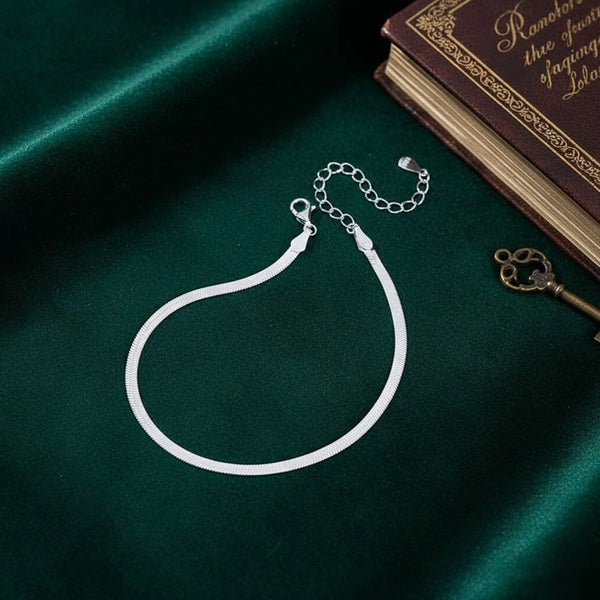 Silver Snake Chain Anklet