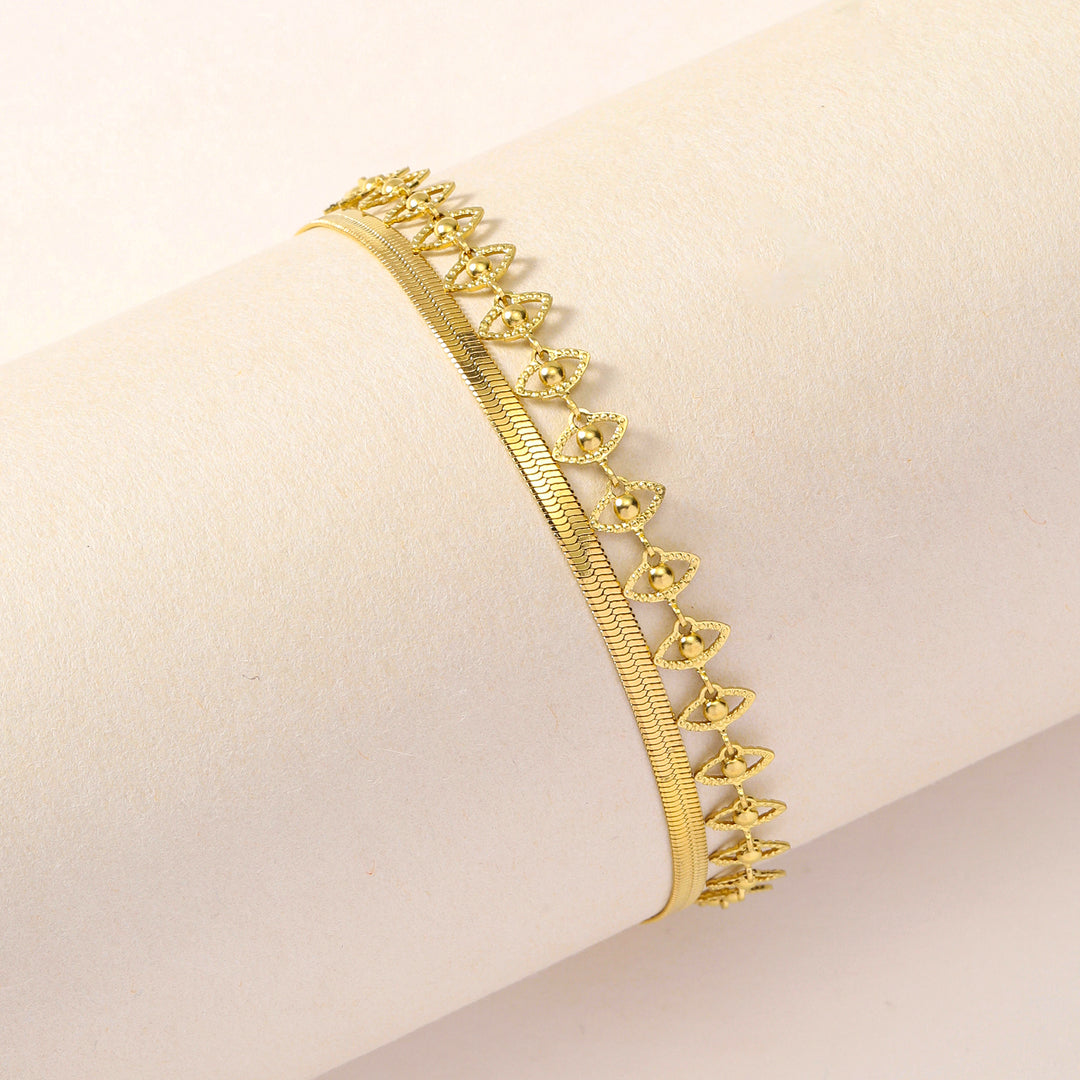 Crystal Loop Fine Anklet