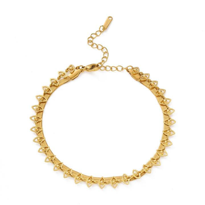Crystal Loop Fine Anklet