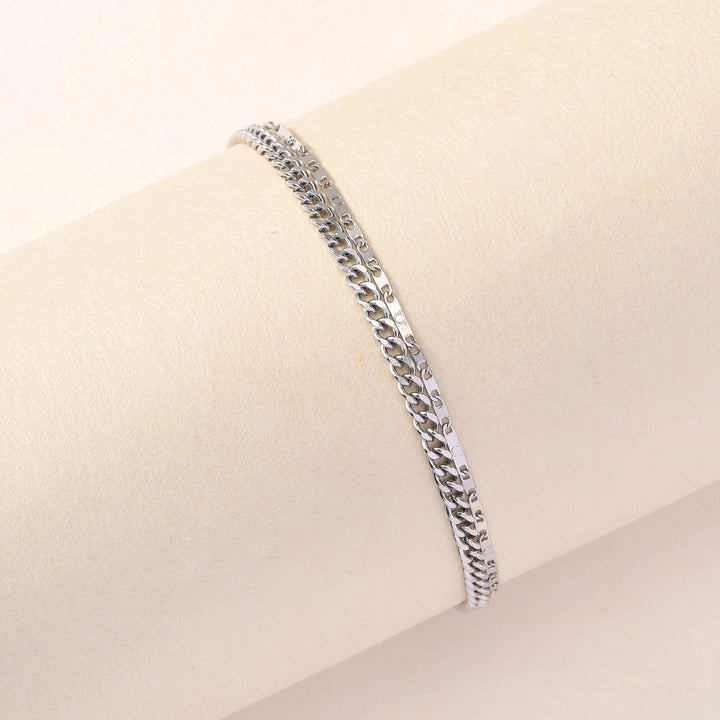 Silver Whisper Minimal Anklet