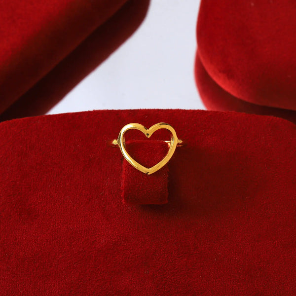 Adjustable Open Heart Ring