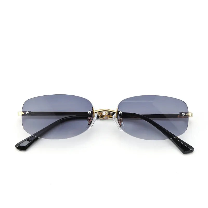 Aero Rimless Edge Shades - Smoke | Salty