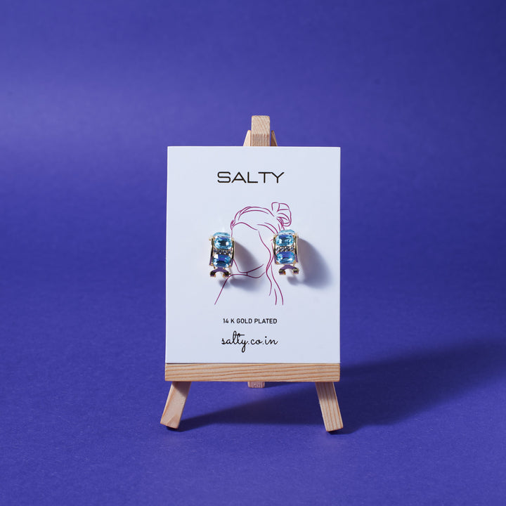 Aesthetic Teal Earrings - Salty Accessories