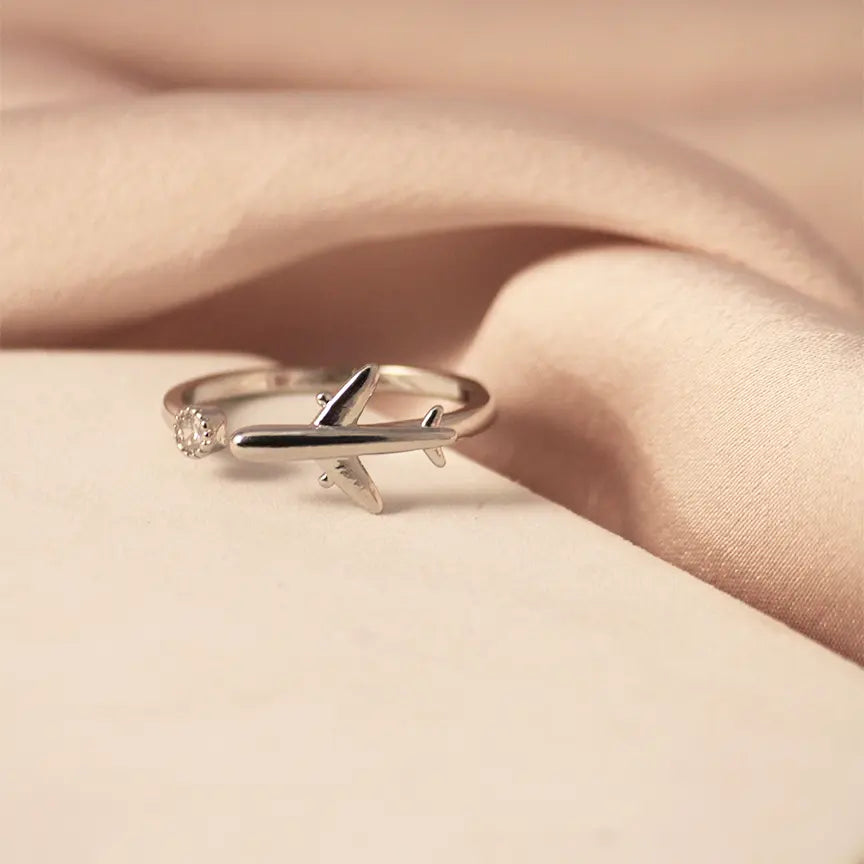 Airlift Silver Diamond Ring - Salty Accessories