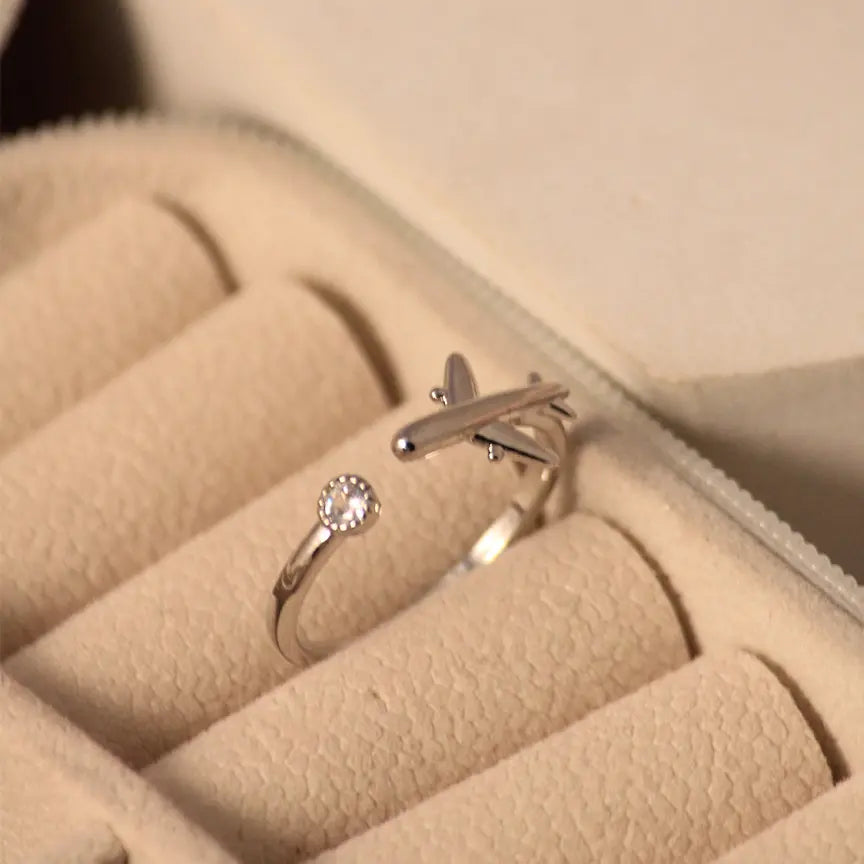 Airlift Silver Diamond Ring - Salty Accessories