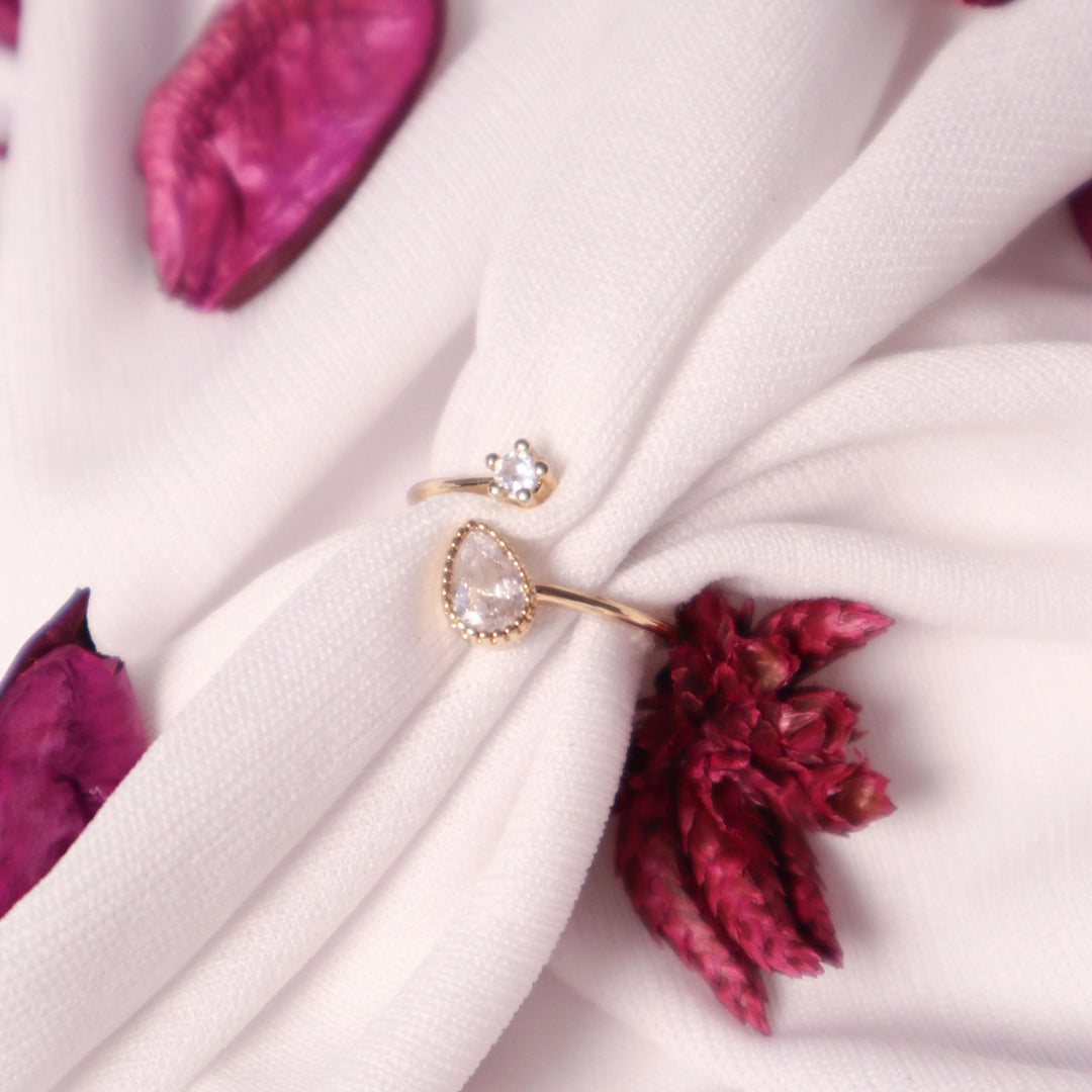 Almond Diamond Ring - Salty Accessories