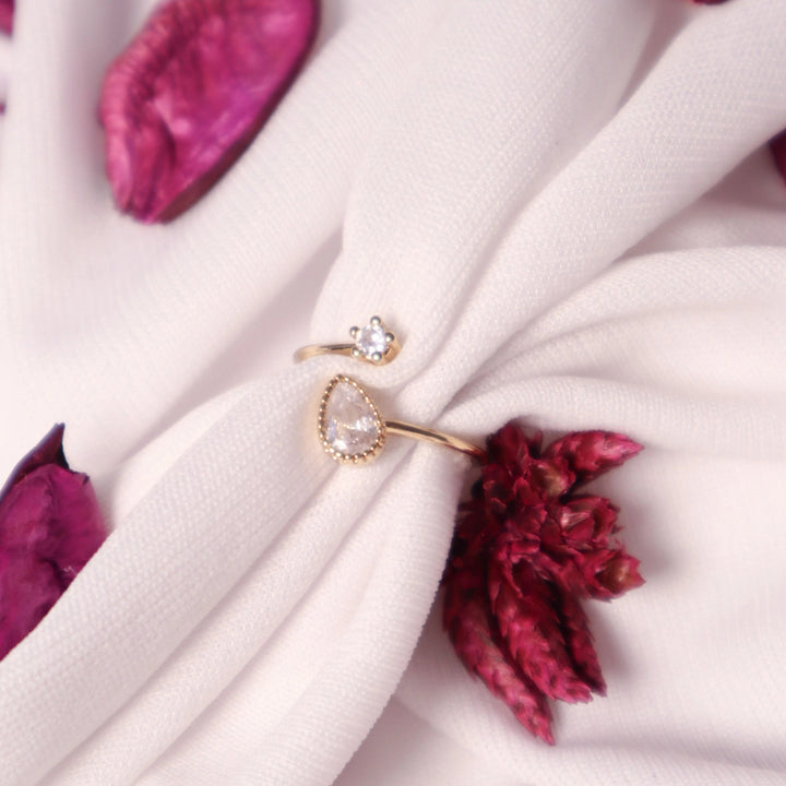 Almond Diamond Ring - Salty Accessories