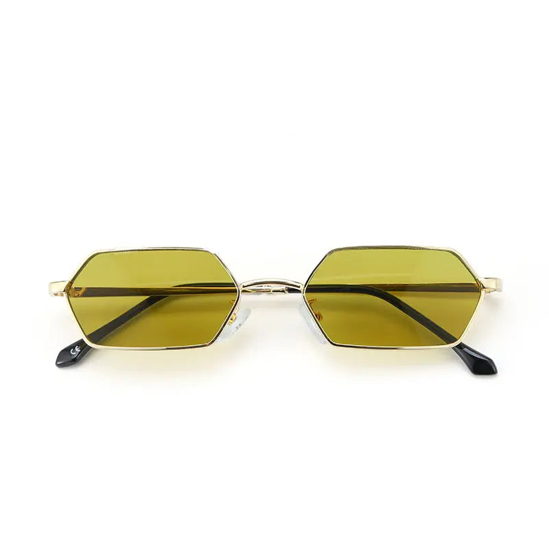 Amberline Hex Edge Shades – Gold | Salty