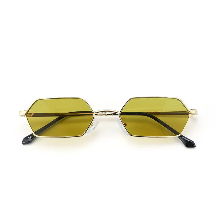 Amberline Hex Edge Shades – Gold | Salty