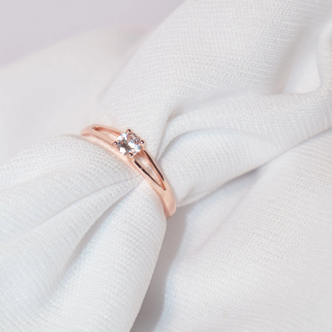 Amour Solitaire Ring - Salty Accessories