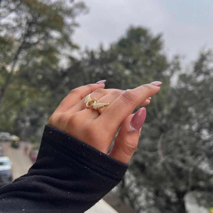 Angel's wings ring - Salty Accessories