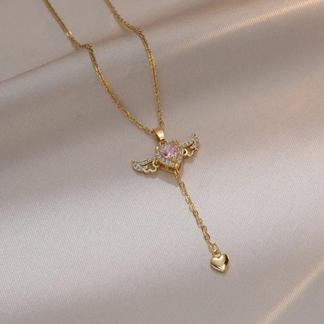 Angelic Heartwing Necklace - Salty Accessories