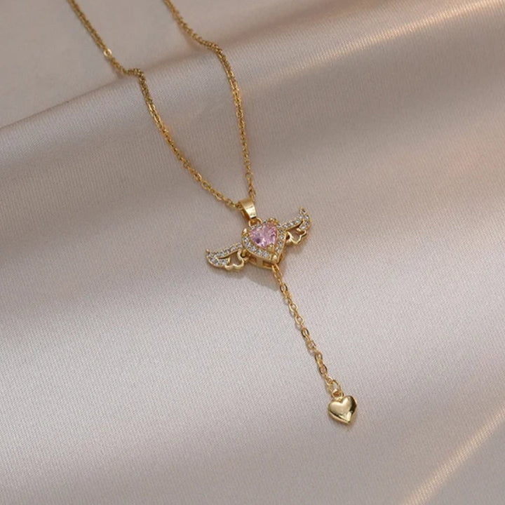 Angelic Heartwing Necklace - Salty Accessories