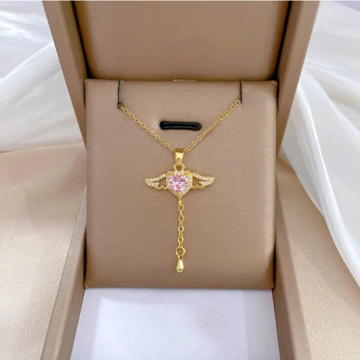 Angelic Heartwing Necklace - Salty Accessories