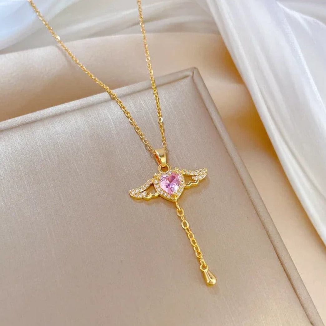 Angelic Heartwing Necklace - Salty Accessories