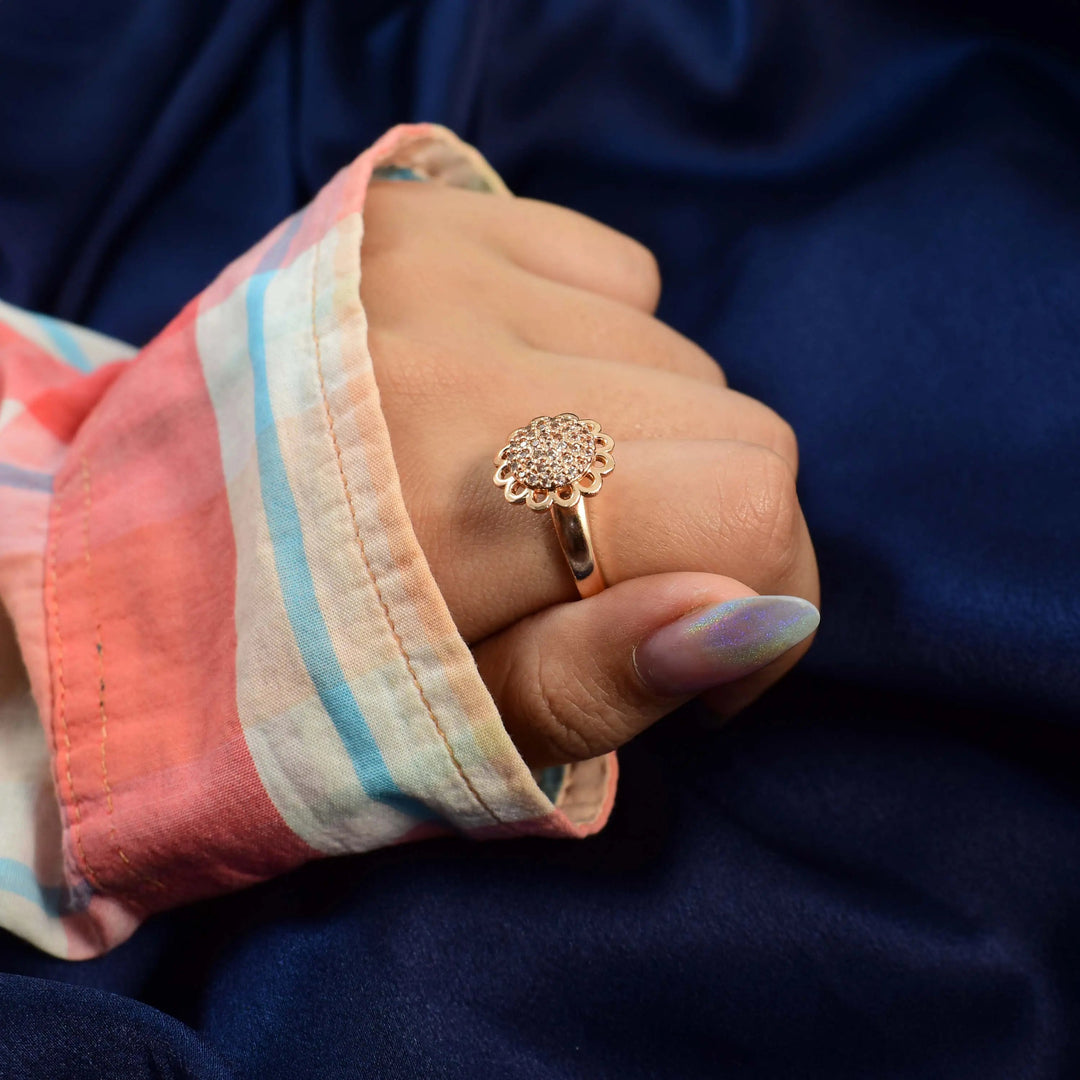 Angelica Spinner Ring - Rose Gold - Salty Accessories