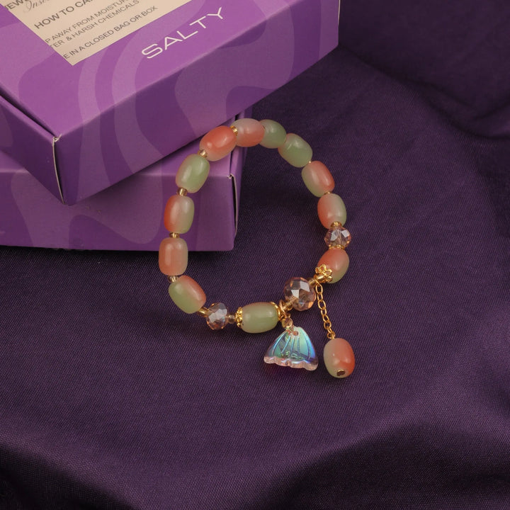 Angelite Soothing Beaded Bracelet - Salty Accessories
