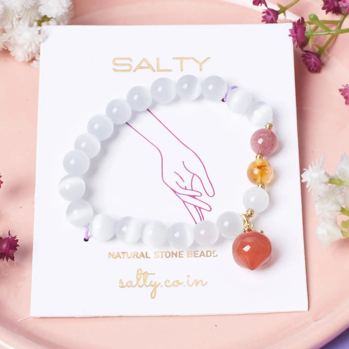Anti-Stress Ivory Orb Beaded Band - Salty Accessories