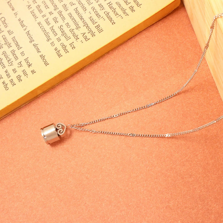 Antique Silver Lock Necklace - Salty Accessories