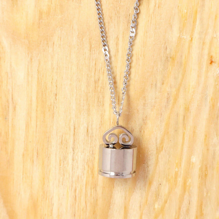 Antique Silver Lock Necklace - Salty Accessories