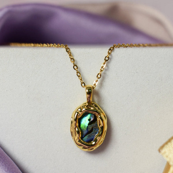 Antique Gold Mystic Magical Crystal Necklace