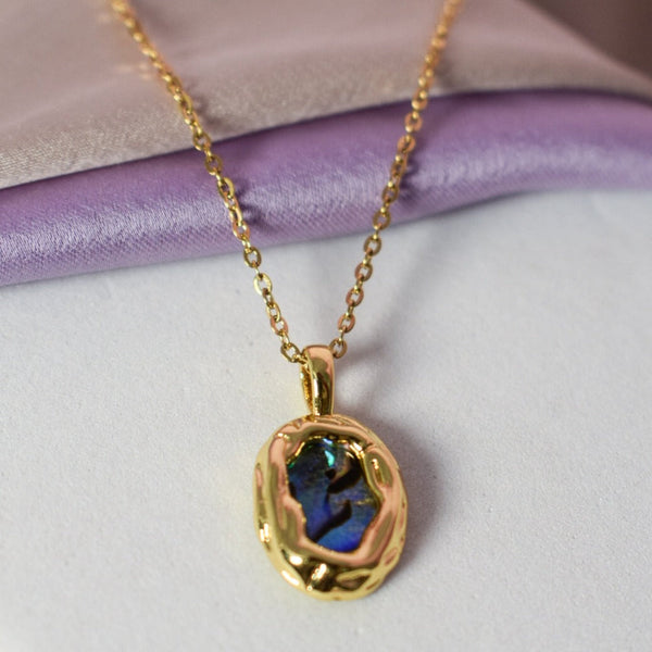 Antique Gold Mystic Magical Crystal Necklace