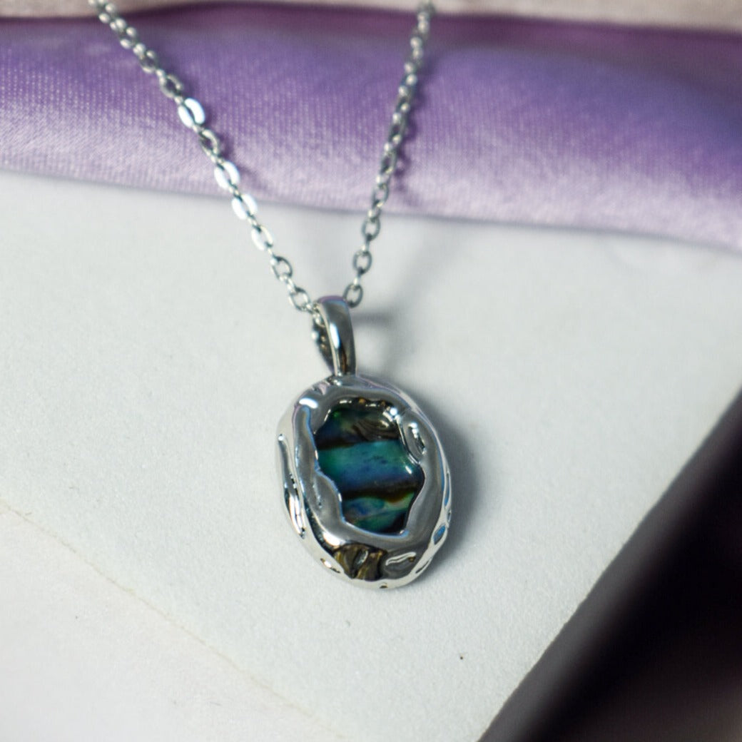 Antique Silver Mystic Magical Crystal Necklace - Salty Accessories