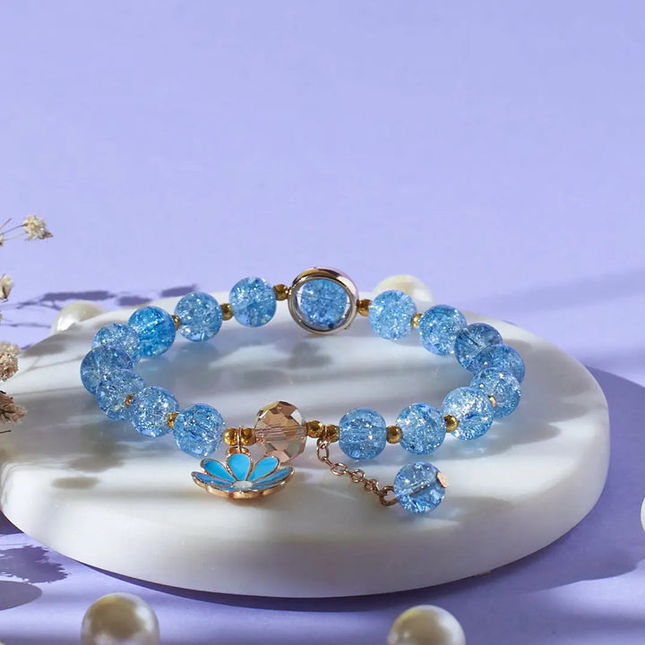 Aquamarine Beaded Bracelet - Salty Accessories