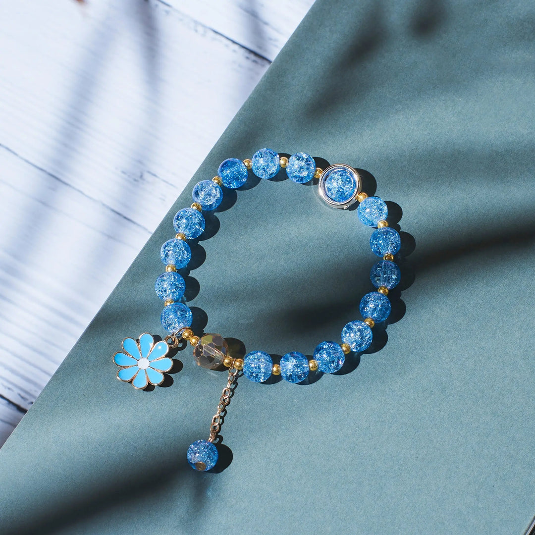 Aquamarine Beaded Bracelet - Salty Accessories
