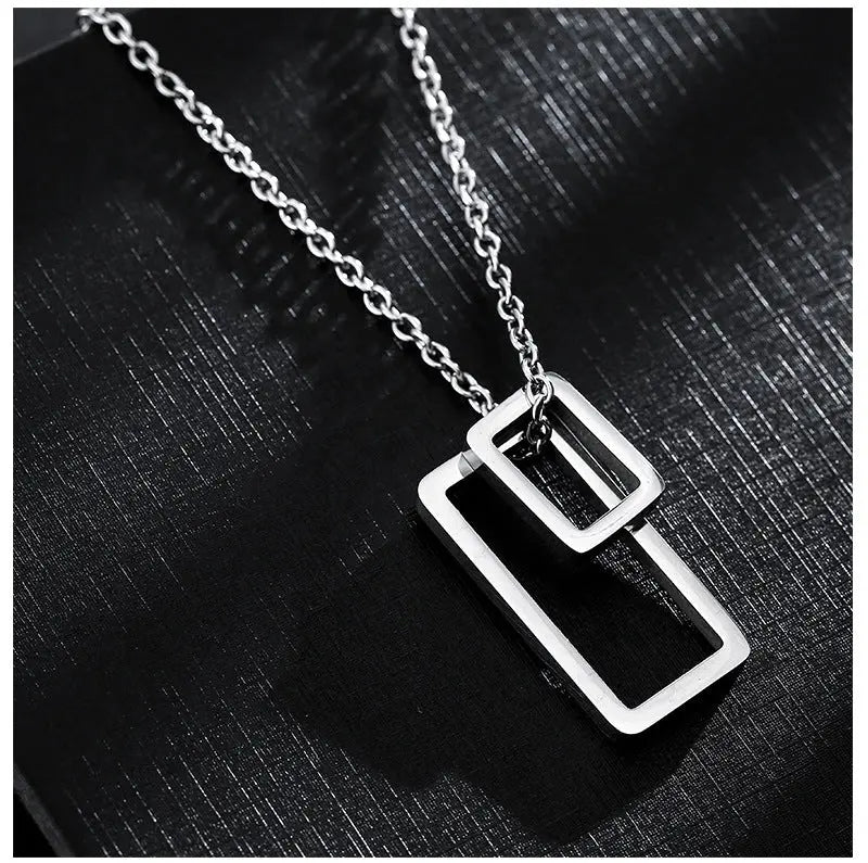 Architectural Contrast Silver Chain - Salty Accessories