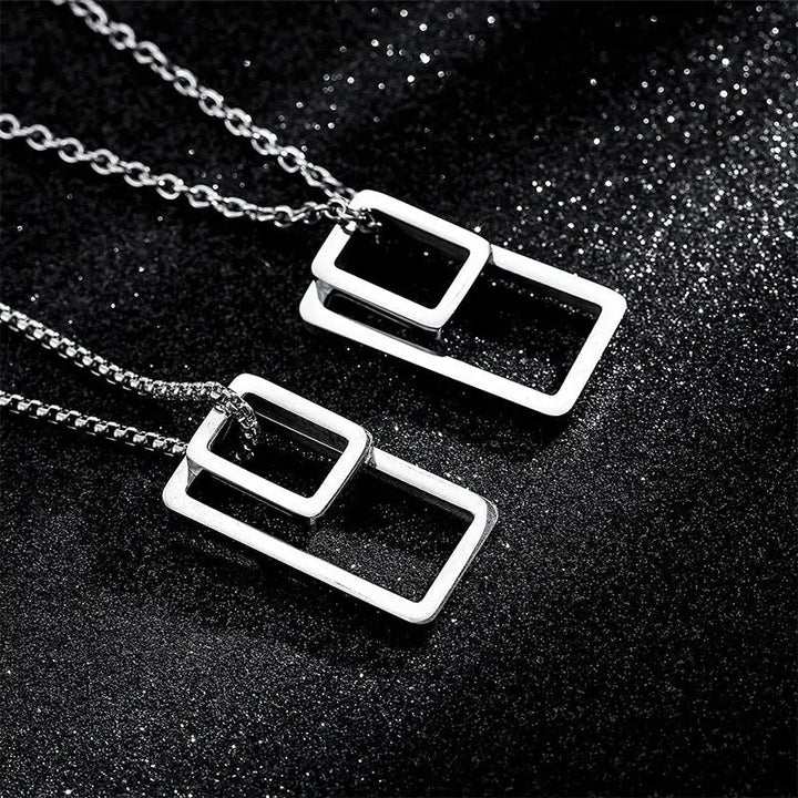 Architectural Contrast Silver Chain - Salty Accessories