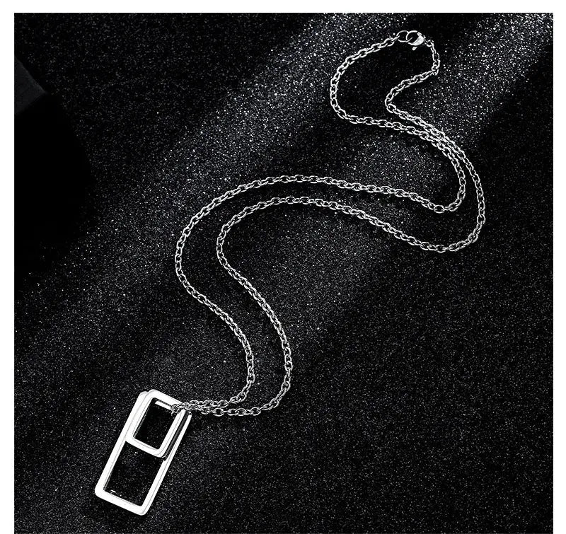 Architectural Contrast Silver Chain - Salty Accessories