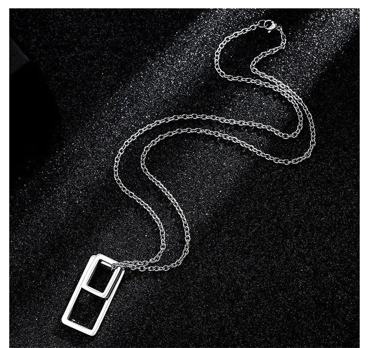Architectural Contrast Silver Chain - Salty Accessories