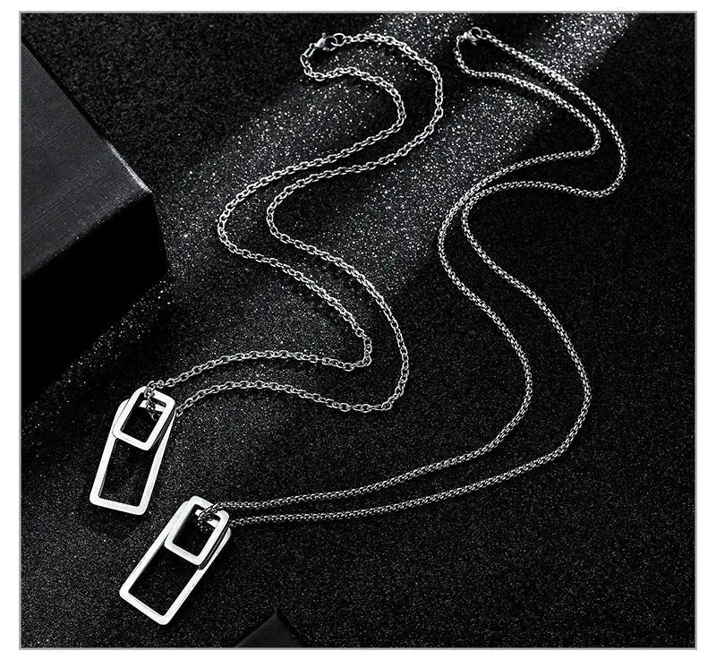 Architectural Contrast Silver Chain - Salty Accessories