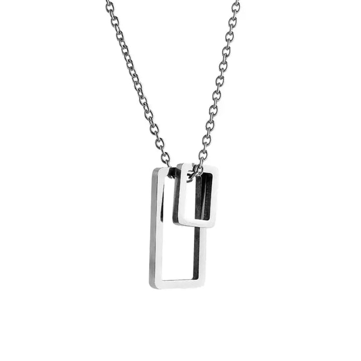 Architectural Contrast Silver Chain - Salty Accessories