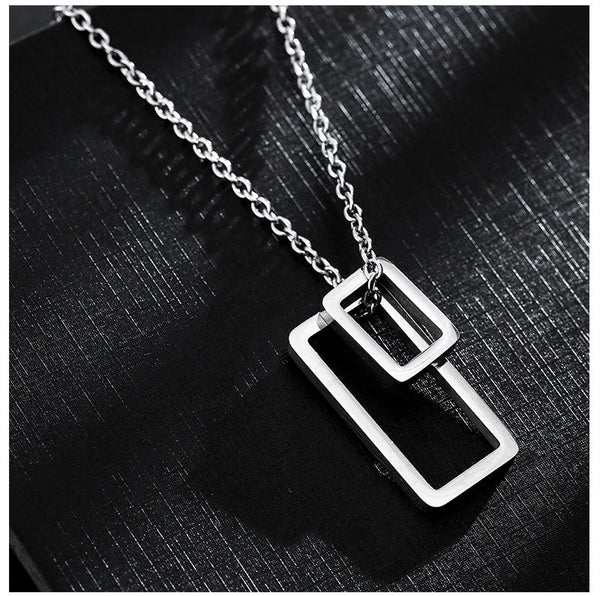 Architectural Contrast Silver Chain