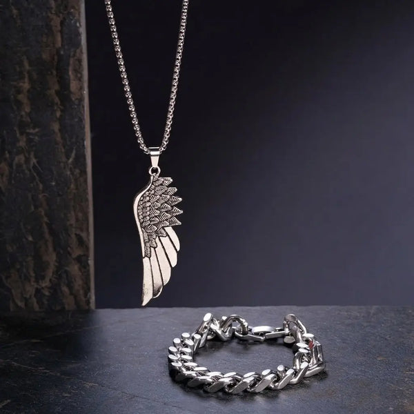 Argent Noir Mens Jewellery Set