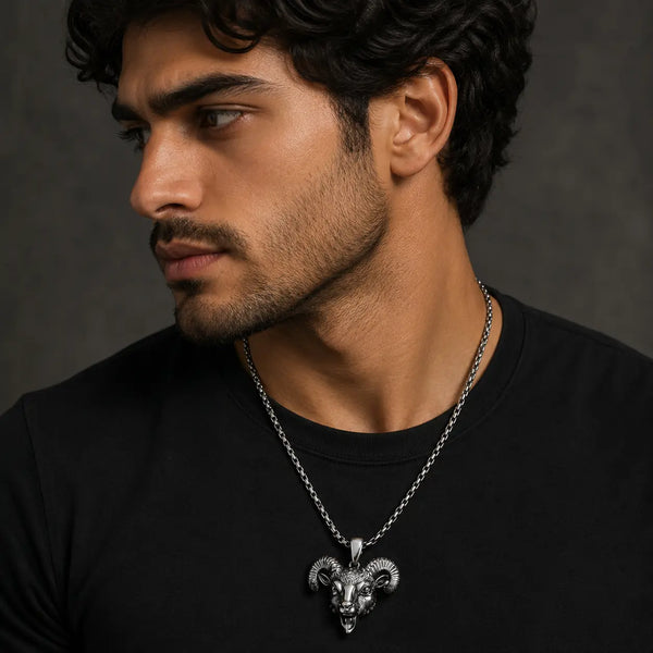 Aries Zodiac Pendant Necklace