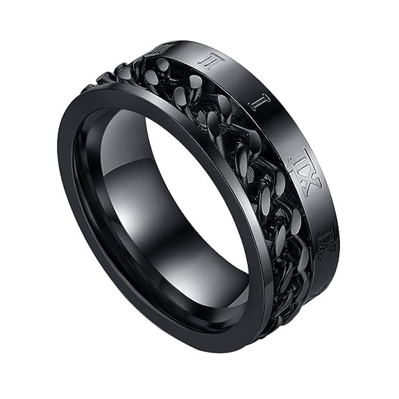 Arne Link-Chain Ring - Black Salty Alpha