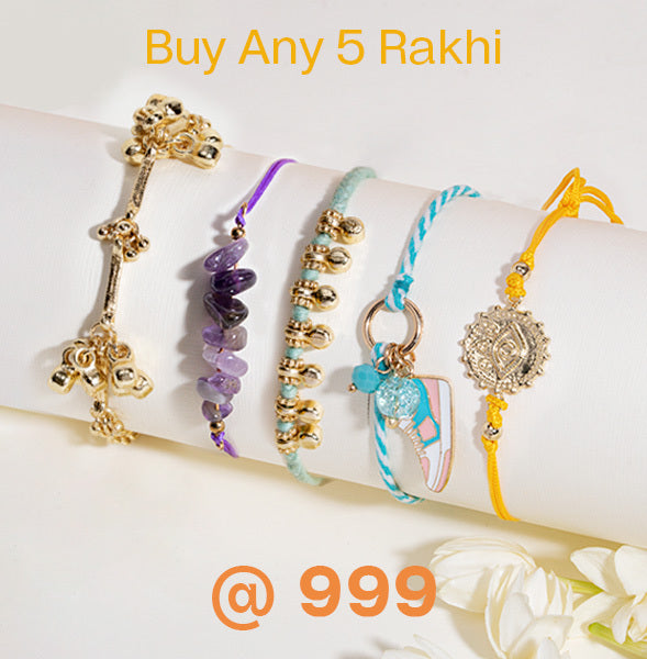 Buy 5 Rakhi for 999