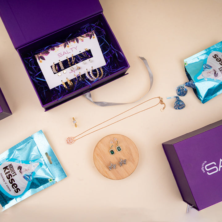 Luxury Jewellery Set Gift Hamper for Her with Personalised Card