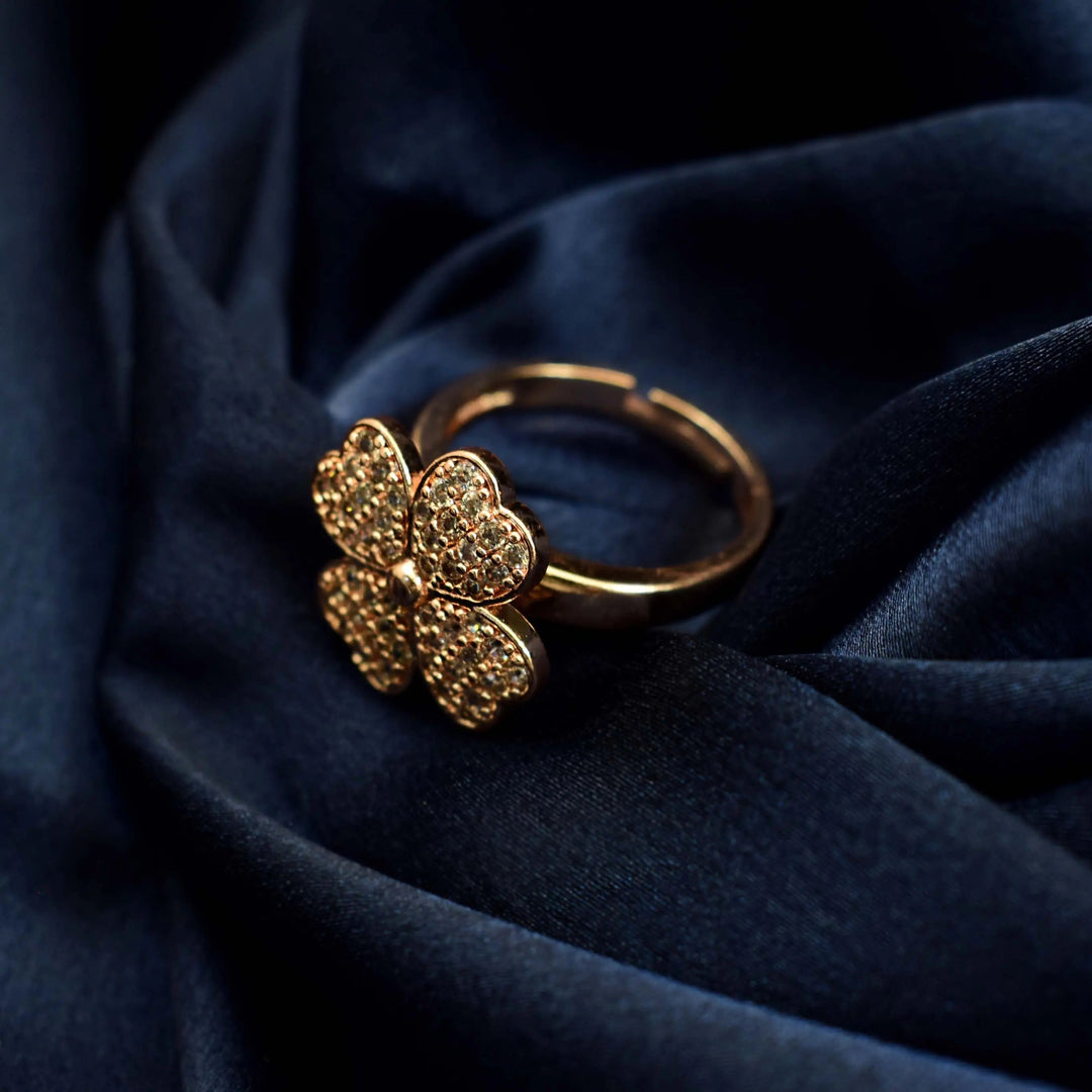 Aubrieta Spinner Ring - Rose Gold - Salty Accessories