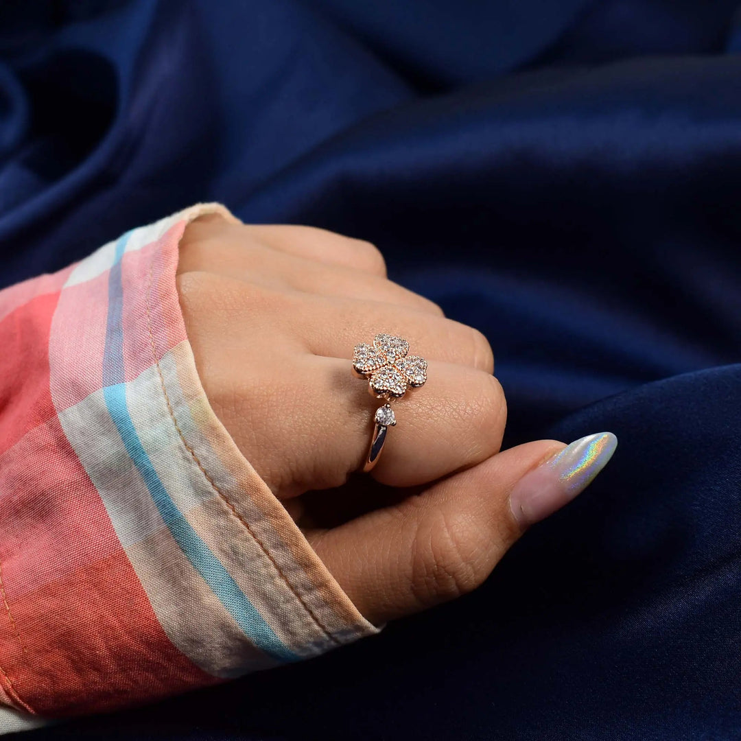 Aubrieta Spinner Ring - Rose Gold (Medium) - Salty Accessories