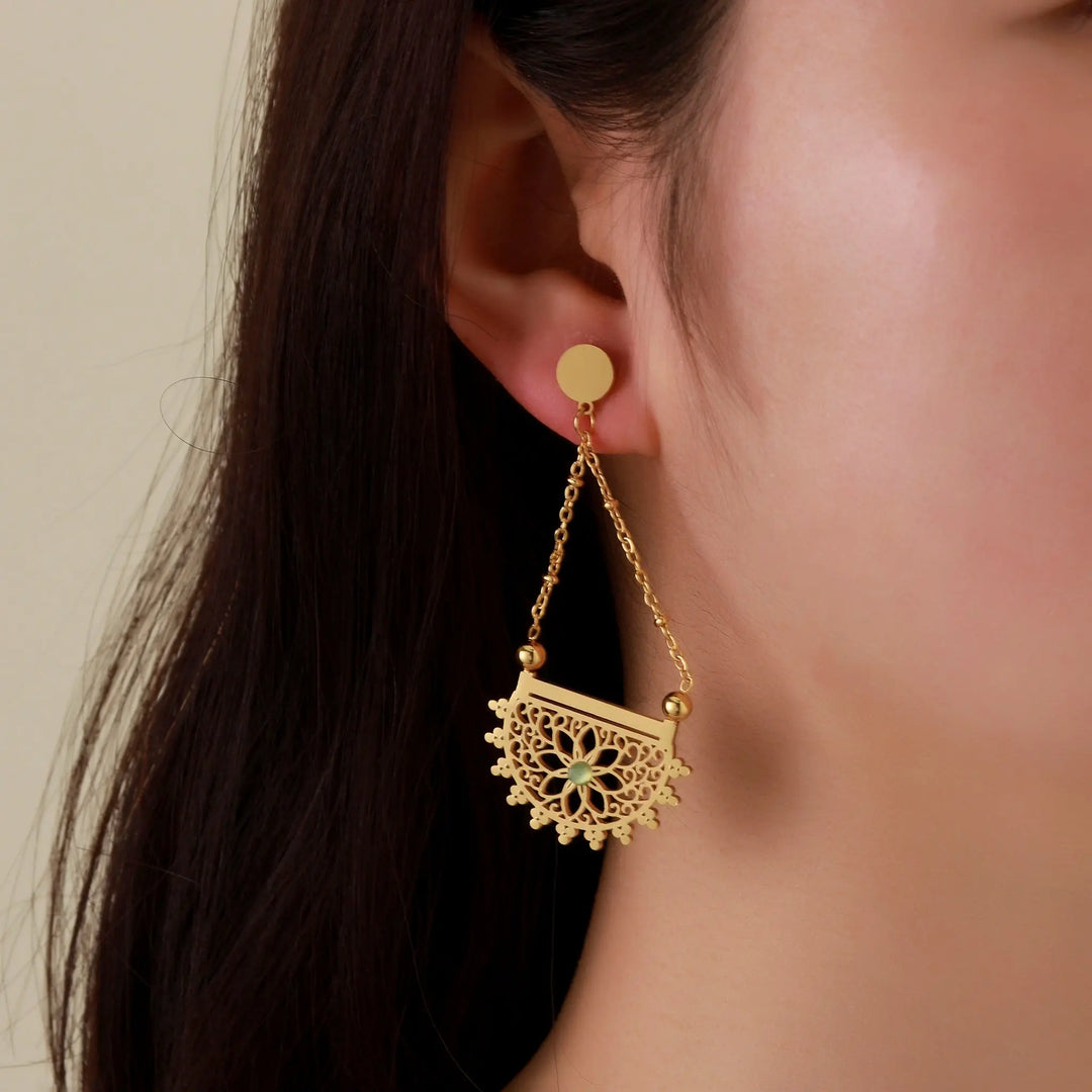 Aurelia Filigree Drops Earrings | Salty