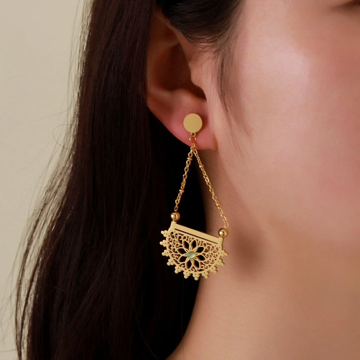 Aurelia Filigree Drops Earrings | Salty