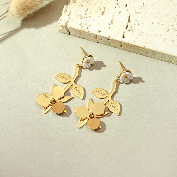 Aurelia Orchid Drops Earrings