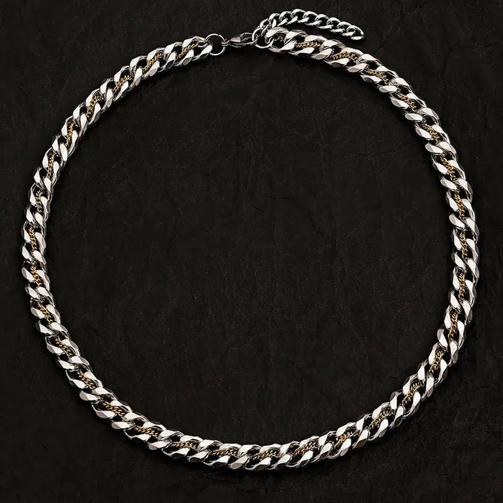 Aurelian Dual Tone Cuban Chain Necklace | Salty