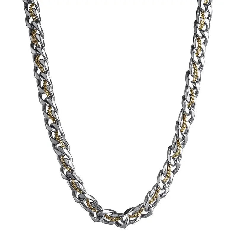 Aurelian Dual Tone Cuban Chain Necklace | Salty