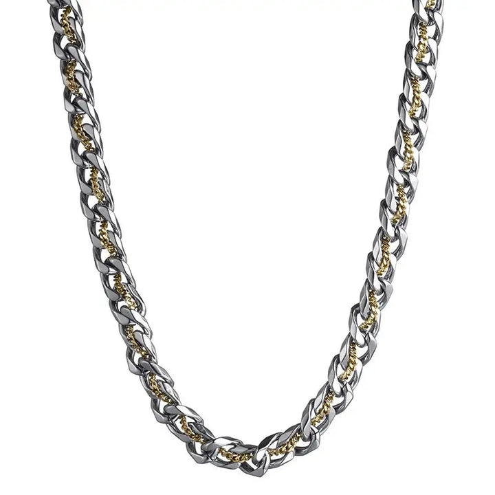 Aurelian Dual Tone Cuban Chain Necklace | Salty